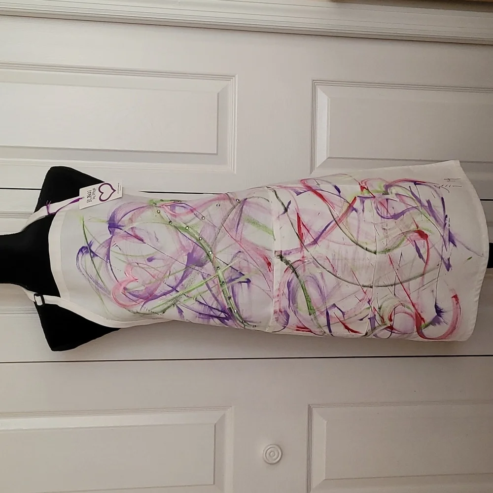 ๐๐HP๐๐Custom Painted Wearable Art Apron #1410 - Picture 1 of 8